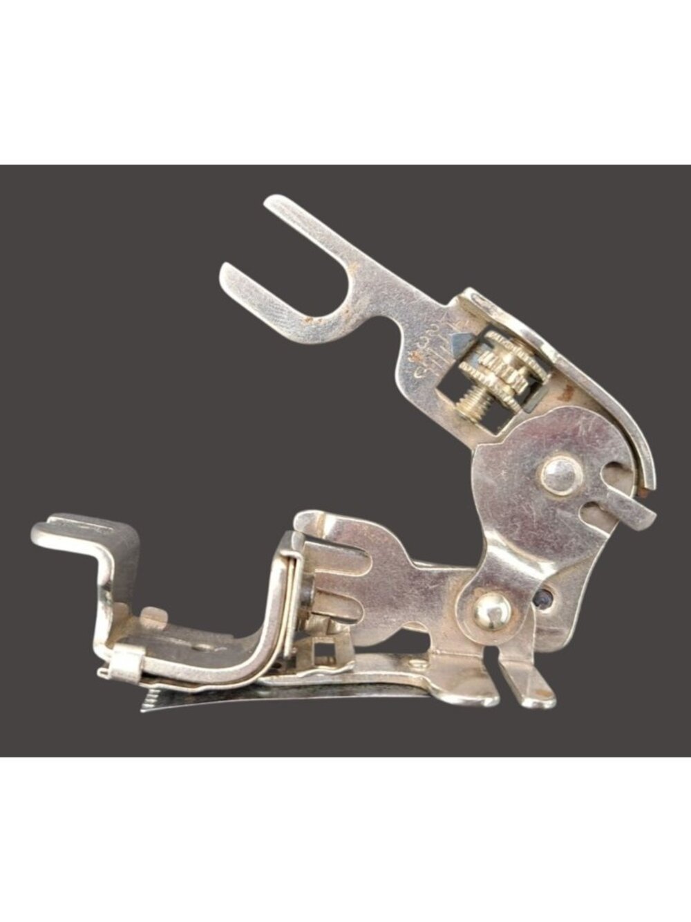 Antique Greist Sewing Machine Ruffler Attachment Metal Presser Foot From 1890s